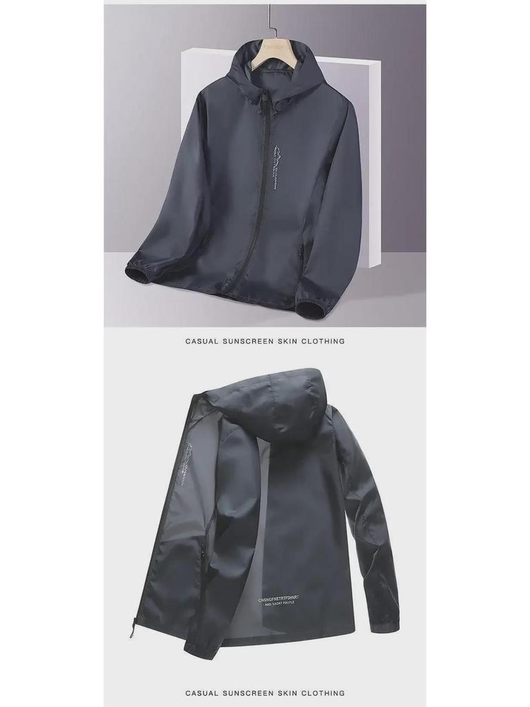 Men's Summer Ice Silk Sun Protection Jacket - Lightweight, Breathable, Long Sleeve for Fishing & Outdoor Activities