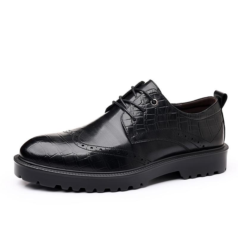 Fashion British Style Business Suit Shoes for Men Spring Autumn Casual Korean Version Black Groom Wedding Shoes Male