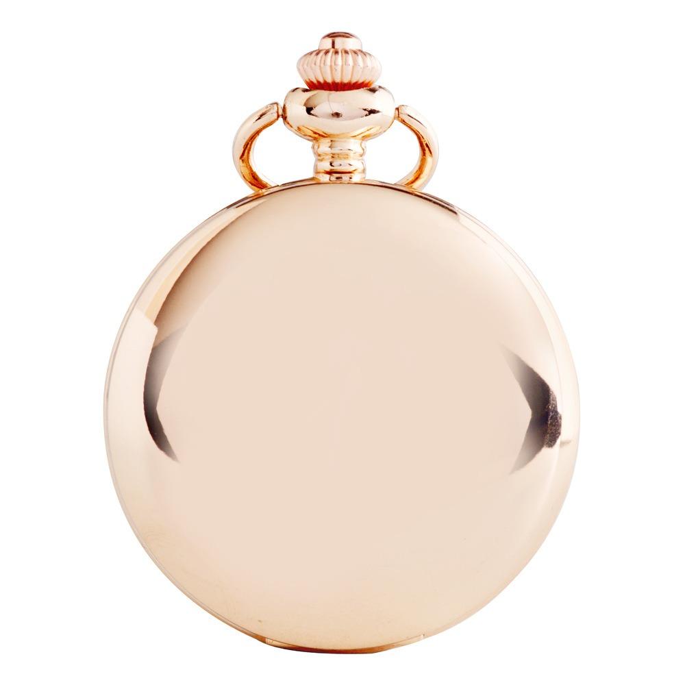 Pocket Watch Smooth Laser Logo Lettering Retro Flip Two-sided Light Quartz Pocket Watch Boshiya Casual Pocket Watch