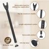 Adjustable Security Door Jammer Heavy Duty Door Stopper Door Stoppers Anti-Theft Bar  Hotel Room