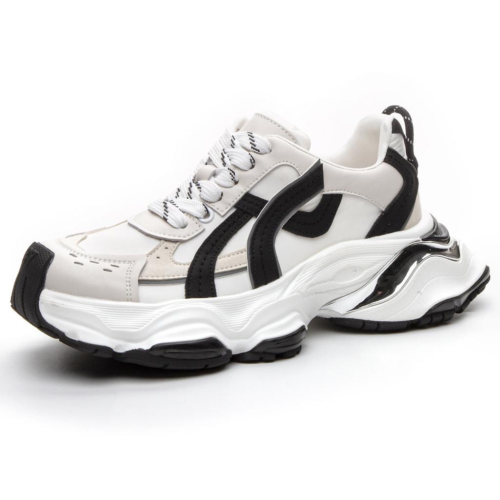 Multi-dimensional Space Leather Thick-soled Heightening Dirty Dad Shoes Women's Summer 2025 New Fashion Trendy Casual Shoes Women