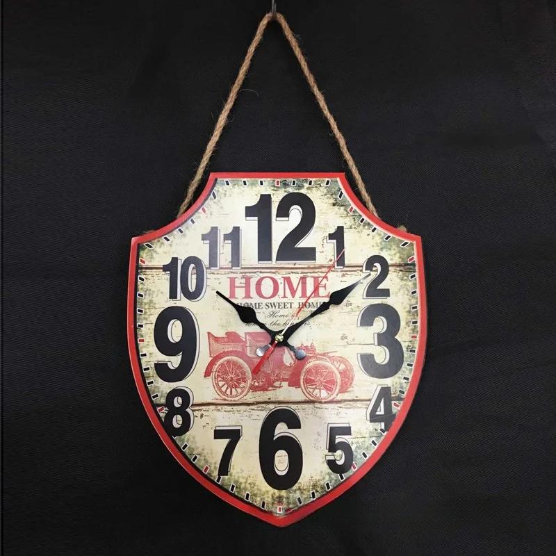 European Style Retro Simple Art Clock Decorated Wall Clock Mute Does Not Tick Creative Clock Decoration Suitable Bar Counter