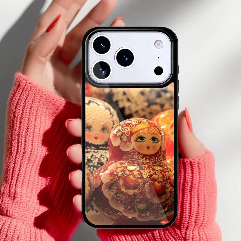 Russian Nesting Doll Phone Case for iPhone 17 Air 16e 15 14 13 Pro Max Back Cover for 12 11 Pro Coque