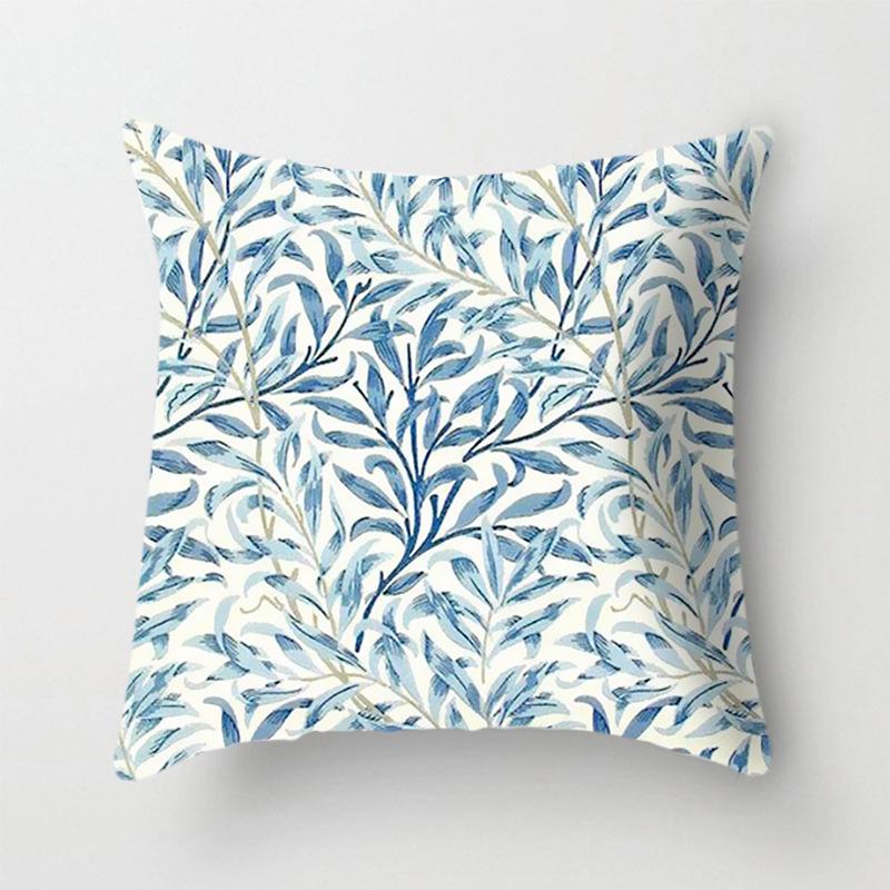 

New Style Pillow Cover Fortune Tree Car Sofa Cushion Cover Linen Short Hair Peach Skin Cushion Cover 45*45cm