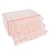 Jewelry Box 3 Layer 72 Cells Antioxidant Acrylic Clear Jewelry   for Earring Necklace