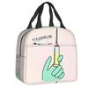 Bolsa de Almuerzo Térmica Aislada Personalizada Enfermera En Apuros Doctor Enfermera Salud Médica para Mujeres Refrigerador Portátil Fiambrera Térmica Escuela