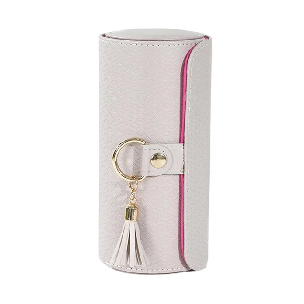 Magnetic Closure 3-Tier Cylindrical Jewelry Organizer Travel Jewelry Storage  Gift For Women