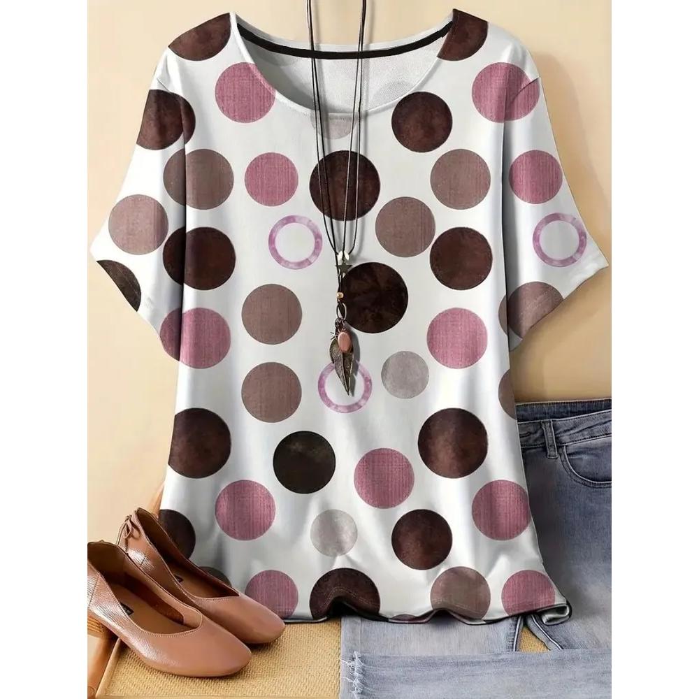 Daily Simple Women's Top Fashion Versatile Short Sleeve Casual Loose T-Shirts Women’s