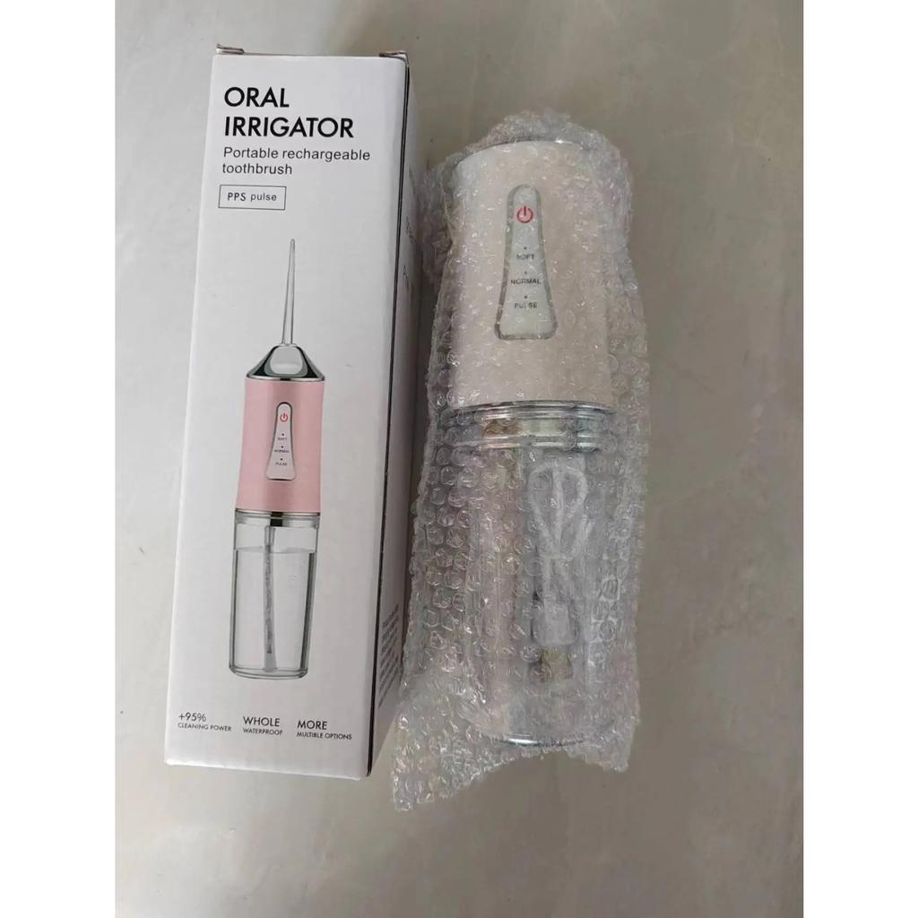 Oral Irrigator Dental Water Flosser Portable Dental Water 3 Modes Teeth Cleaner Toothbrush Oral Hygiene Clean USB Rechargeable