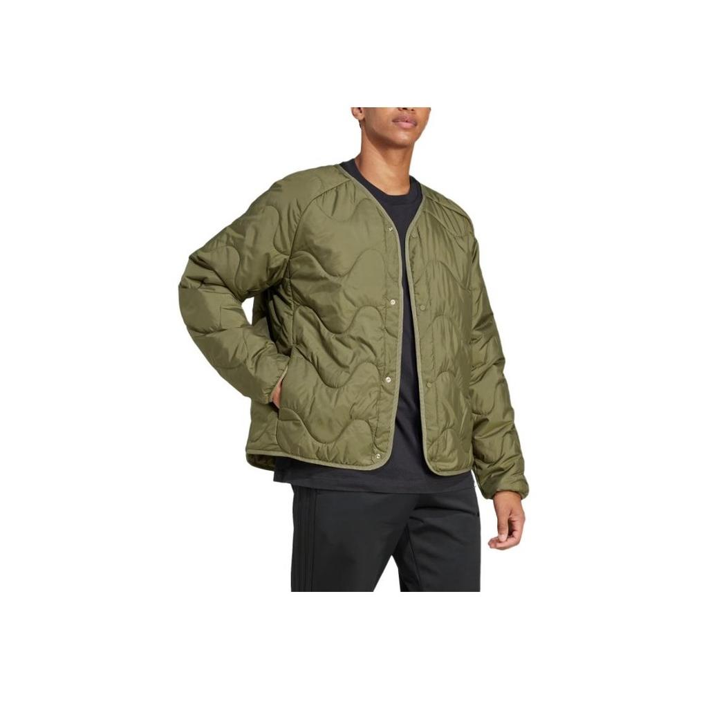 Adidas Nuganic Insulated Sports Casual Cotton Jacket Men Jacket Rock-Olive-Green JD1095