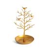 Multi-Function Alloy Jewelry Organizer Display Stand With Bird Tree Design