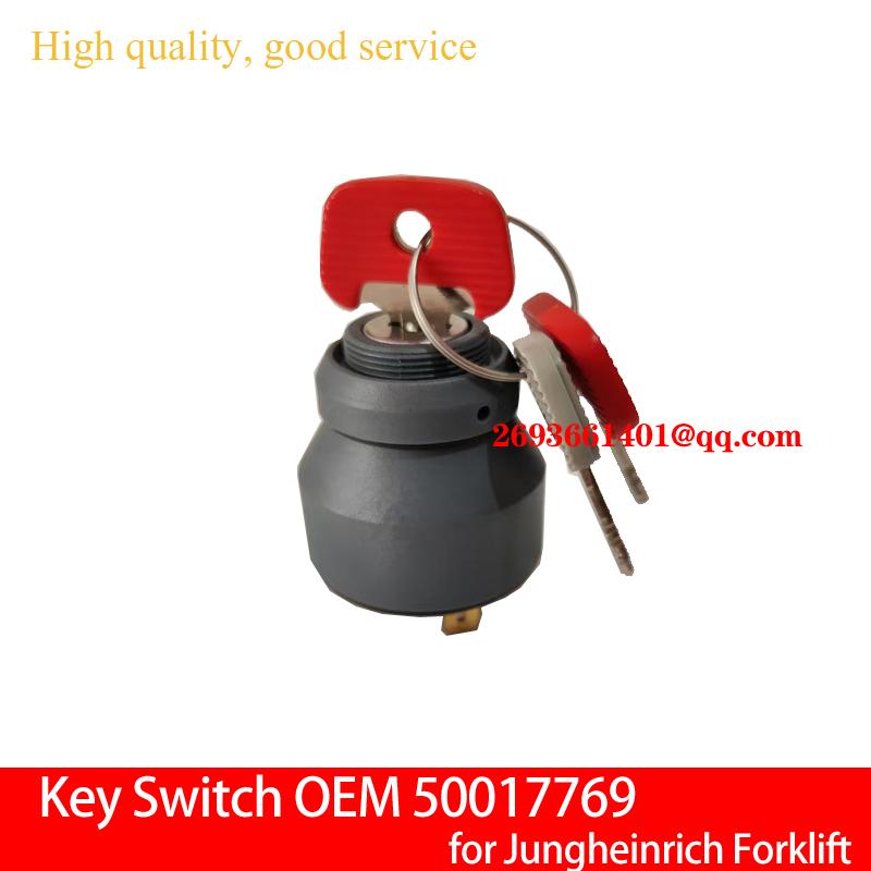 OEM 50017769 Ignition Switch, key Switch with 2 pcs 702 keys and 1 pcs 738 key ,For Jungheinrich чёрный