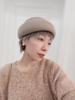 Elegant Women's Wool Felt Beret - Japanese Retro, White/Black/Brown/Camel, Autumn/Winter, French Style with Rolled Brim