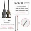 200mm Precision Stainless Steel Dispensing Needle with Pointed and Flat Tips