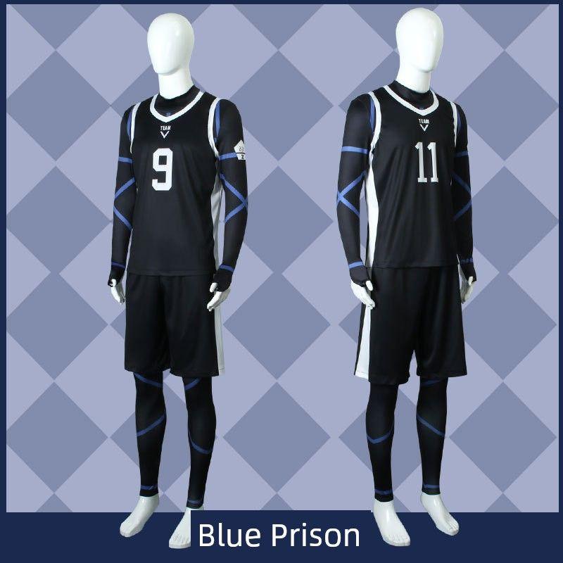 Blue Prison Anime Cosplay Costumes for Isagi Yoichi, Hyouka, Chigiri Hyoma, and Rensuke