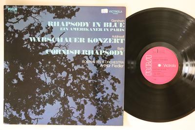 LP Record ARTHUR FIEDLER, BOSTON POPS ORCHEST - Gershwin Rhapsody In Blue / Addinse VICS1308 RCA VICTROLA Germany Classical Used