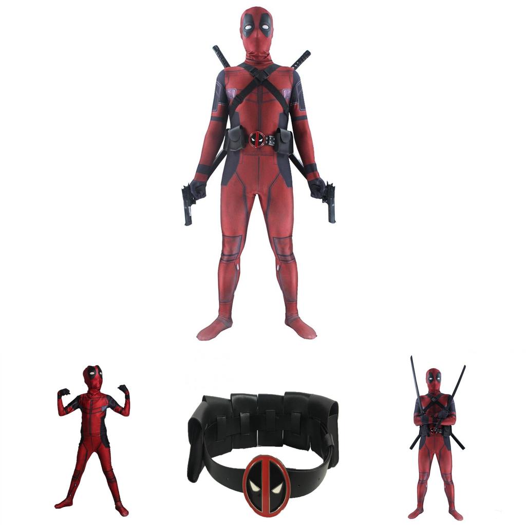 Stunning Deadpool Lycra Full Body Spandex Costume With Breathable Fabric