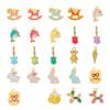 3PCS/LOT CARLIDANA Enamel Turtle Rabbit Bear Charms, Colored Stainless Steel Pendants for Women DIY Necklace Jewelry