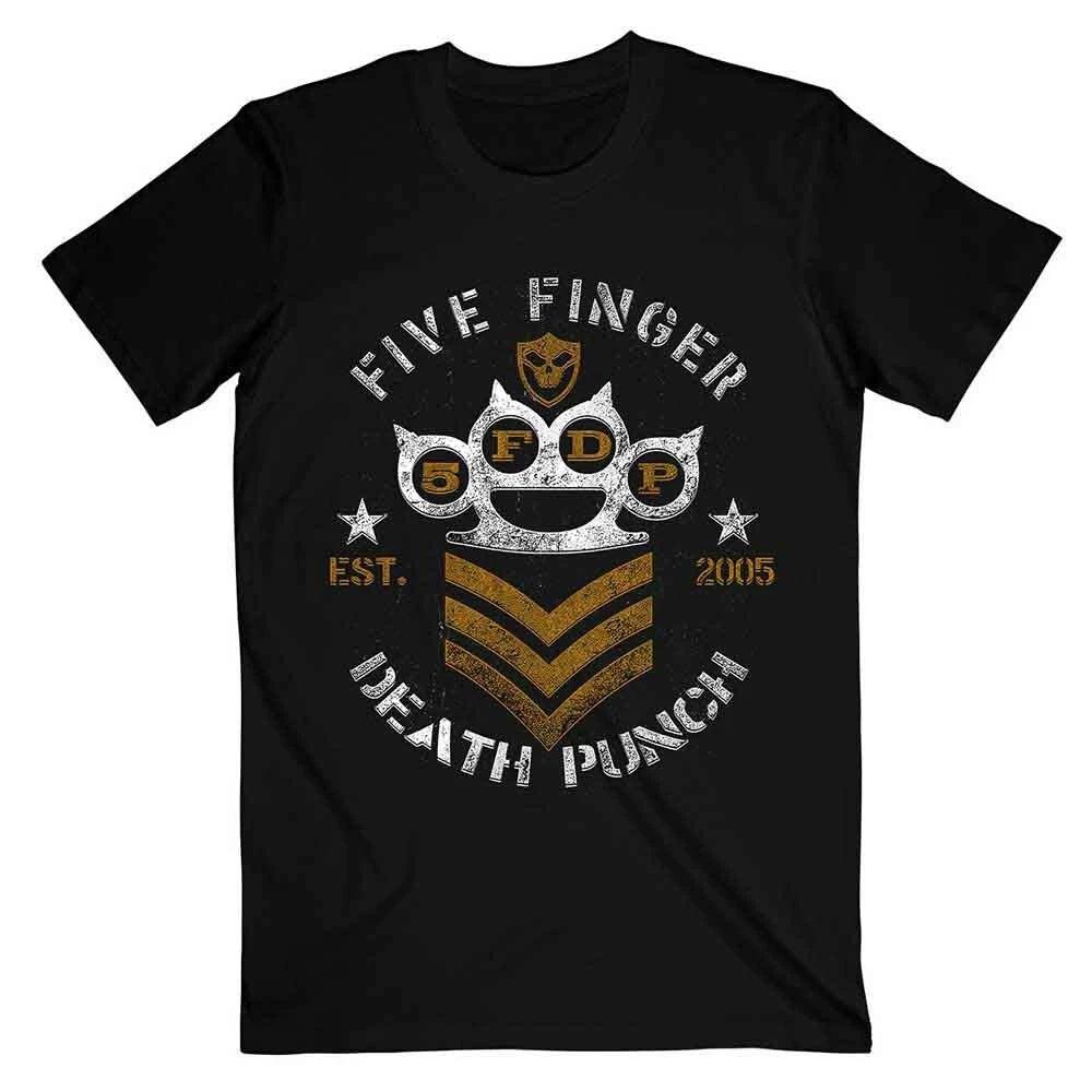 FDP Five Finger Death Punch Skull Tshirt Printed Casual Shortsleeved Sailor Collar Tee Large Size for Unisex WOMEN Tops Ins