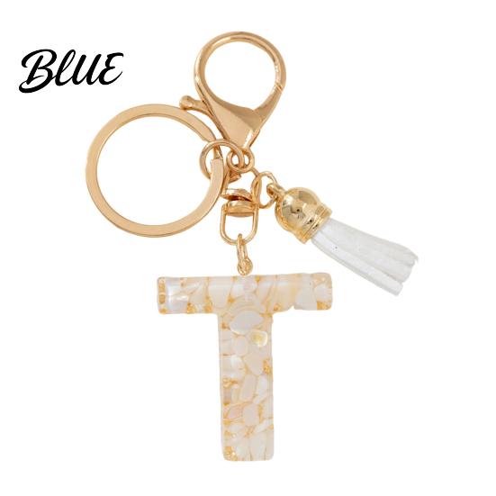 Key Holder For Backpack Keychain Pendant Letter A-Z Charm with Tassel