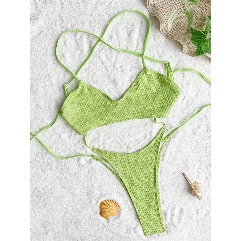Tummy Cut Out Wrinkled One Piece Swimsuit Women Swimwear Female Cross Back High Leg Cut Bather Bathing Suit Swim