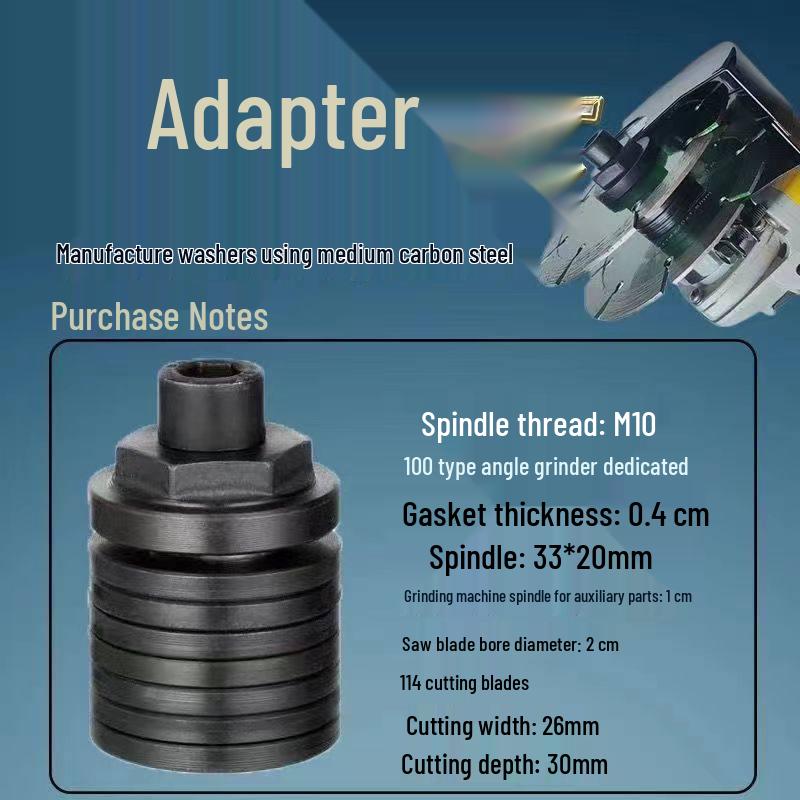 Automatic 100-Type Angle Grinder Converted to Woodworking and Grooving Machine for Plumbers & Electricians with Multi-Blade Grooving