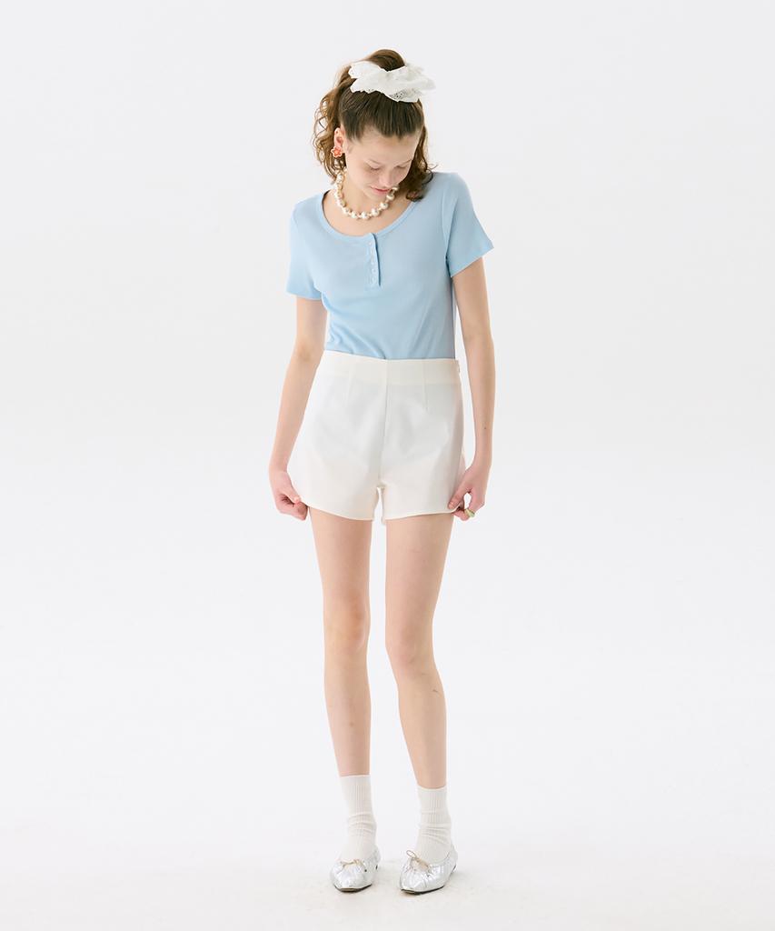 Jun Jun Space Pattern Shorts_White