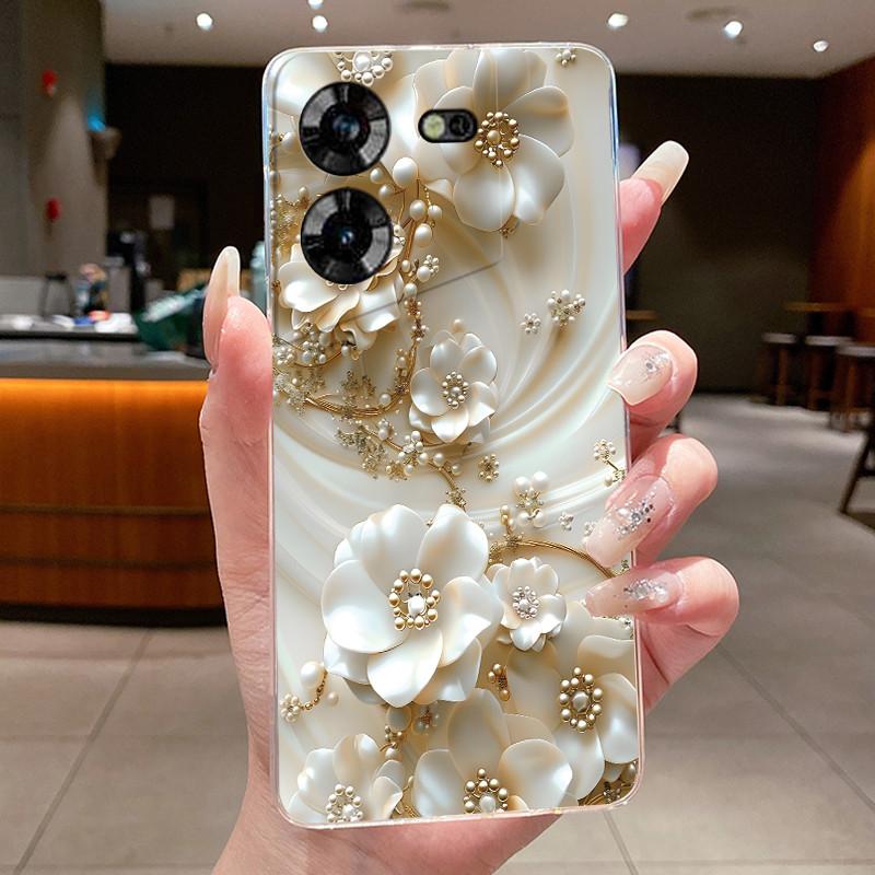 For Techno Pova 5 LH7n 5Pro LH8n Phone Case Tecno Pova 5 Pro Case Clear Luxury Fashion Butterfly Flowers Soft TPU Silicone Cover