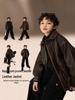 Boys' Street Style Fleece-Lined Leather Jacket for Autumn/Winter 2025 – Cool & Edgy Korean-Inspired Outerwear