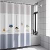 LIEI Waterproof PEVA Shower Curtain