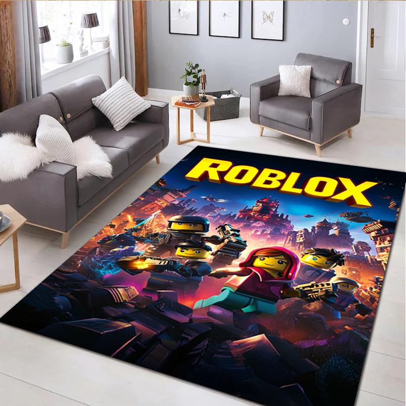 Tappeto per la casa di Roblox Tappeto Decorativo per Ufficio per Soggiorno Camera da Letto Zerbino Tappeto per Pavimento Tappeto per Area Sedia da Computer