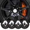 4Pcs 56mm Car Emblem Auto Wheel Center Hub Caps Decal Accessories For Renault RS Clio Megane 2 3 4 Captur Trafic Twingo Kadjar R888