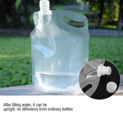 2L Faltbarer Wassersack Outdoor Camping Wandern Tragbarer faltbarer Wasserspeicher Hebesack Multifunktionale faltbare Wasserflasche