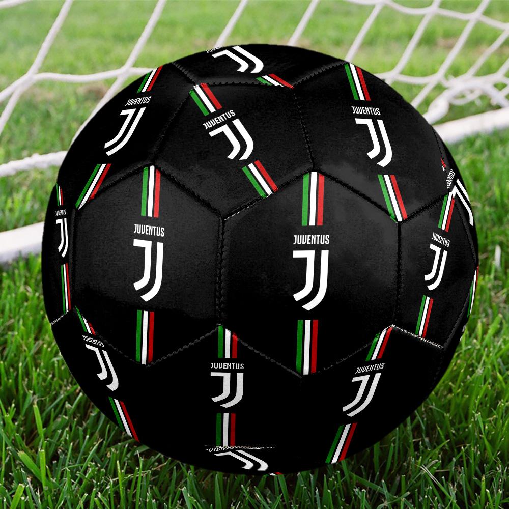 Juventus F.C. Pallone da Calcio Indoor Colorato Per Tutte le Età Cucito a Macchina PVC Pronto per la Competizione Resistente Ad Alto Rimbalzo
