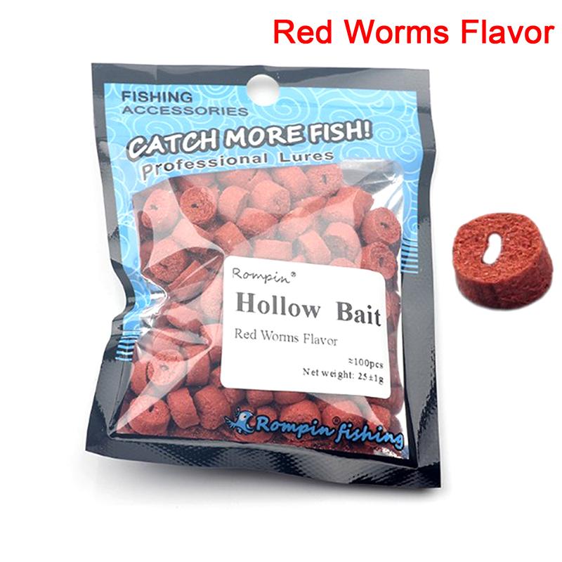 

100 шт. Красный карп рыбалка полый бойл формула насекомое частица рыболовные приманки приманка as the picture