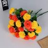 High Quality 12 Heads Artificial Flowers Silk 6 Colors Wedding Arch Decor Carnation Garland Accessories