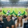 Vibrant Colors Soccer Fan Horn Hat Carnival Party Headwear  Family Gathering Fun