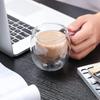 1/2 st Söta Kattmuggar Med Handtag Glas Dubbelväggigt Isolerat Glas Espressokopp Kaffe Mjölkmugg Gåva