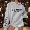 Women's Fashionable Casual Printed Letter Casual Hooded Sweatshirt With Pockets