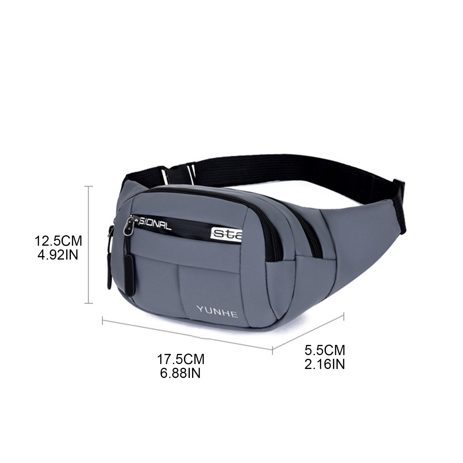 Multi-layer Multi-functional Single Shoulder Messenger Bag Fashion Men s Waist Bag Oxford Cloth Waterproof Chest Bag