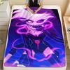 1Pc Angel Anime Print Flannel Blanket, High Quality Comfortable for All Seasons, Home Decor, Warmth and Comfort, Perfect for Christmas Gifts 05