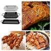 Materiál z uhlíkové oceli Grilovací pánve Domácí košíky na grilování zeleniny BBQ Grilovací desky s otvory pro odtok tekutin Grilovací náčiní