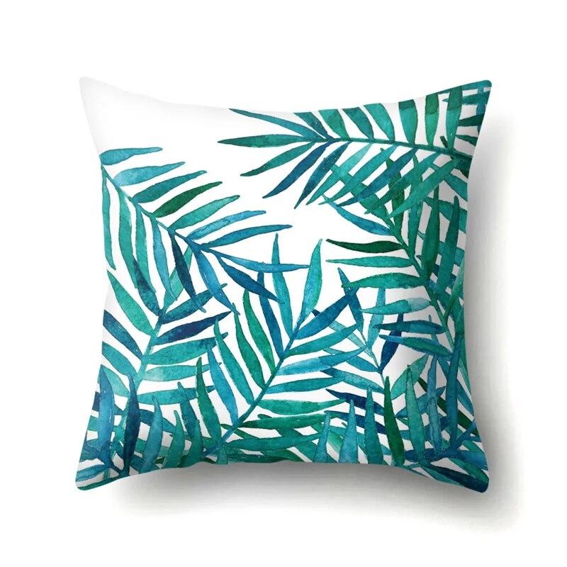Modern Living Room Sofa Pillow Cover Home Decoration Natural Plant Flower Leaf Print Cushion