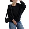 New Autumn Sweatshirt with A High-end and Lazy Style Loose Solid Color Round Neck Casual Top