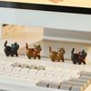 Creative Gift Office Desk Sculpture Decorative Figurines Home Accessories  Home Kawaii Wood Cat Statue Mini Desktop Decoration