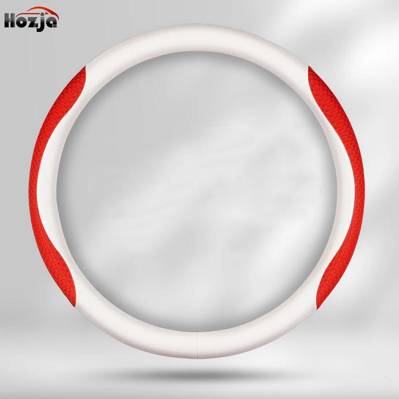 For Tesla Model 3 Y S 2012 2013 2016 2017 2020 2021 - 2024 Car Steering Wheel Cover PU Leather 9Colors Non-slip Auto Accessories