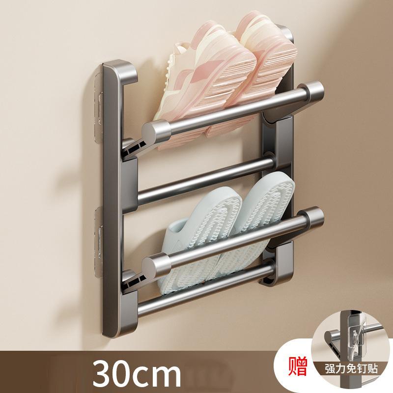 Тапочки обувь Стеллаж Без сверления Ванная Крючок для тапочек Туалет Настенный Спальня Аккуратное хранение Стеллаж для сушки обуви Органайзер для обуви 1990₽