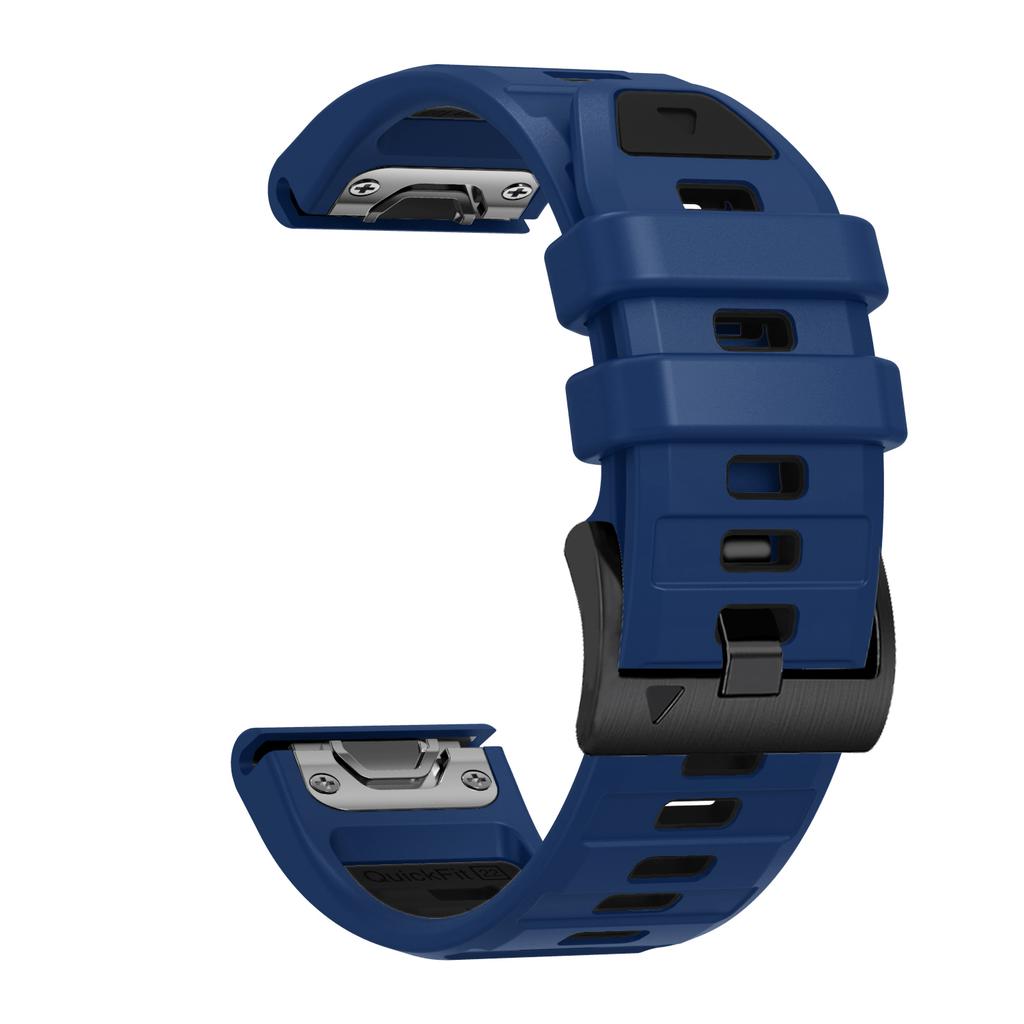 Řemínek k hodinkám Tactix 8 pro Garmin Fenix 8 47mm 51mm 7 7X 6 Pro 5 5X/Epix Pro/Descent G1 G2 QuickFit 22/26mm Silikonový náramek