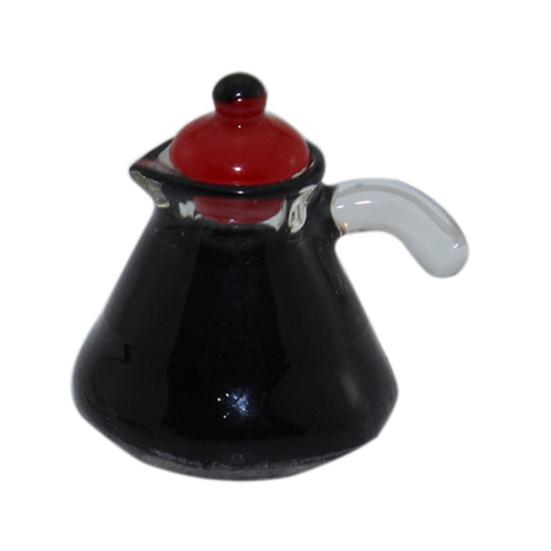Cute Mini Coffee Pot Model Dollhouse Miniature Kids Toy Doll Home Accessories