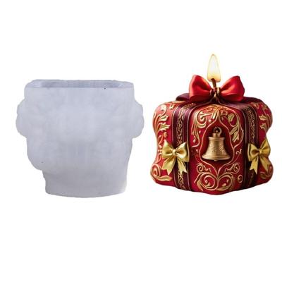 Weihnachtskerze Silikonform Geschenkboxform Silikonform für Epoxidharz Kerze Seife Schokolade Weihnachtsdekoration